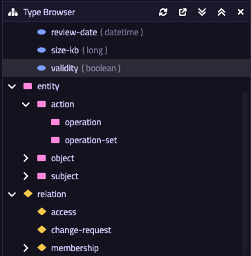 Type browser